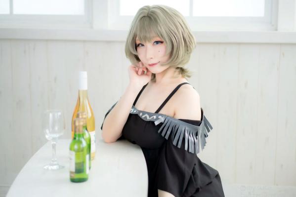    [Cosplay][my suite] Atsuki あつき - suite Blessing 角色扮演写真：清纯短发搭配黑丝蕾丝诱惑，唯美私房摄影风格第46张图片