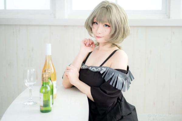    [Cosplay][my suite] Atsuki あつき - suite Blessing 角色扮演写真：清纯短发搭配黑丝蕾丝诱惑，唯美私房摄影风格第47张图片