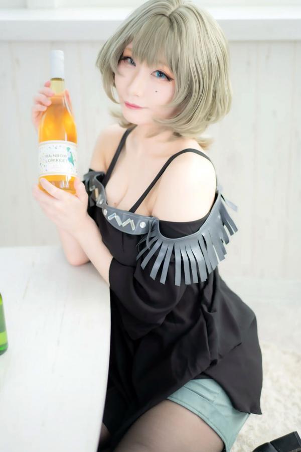    [Cosplay][my suite] Atsuki あつき - suite Blessing 角色扮演写真：清纯短发搭配黑丝蕾丝诱惑，唯美私房摄影风格第49张图片
