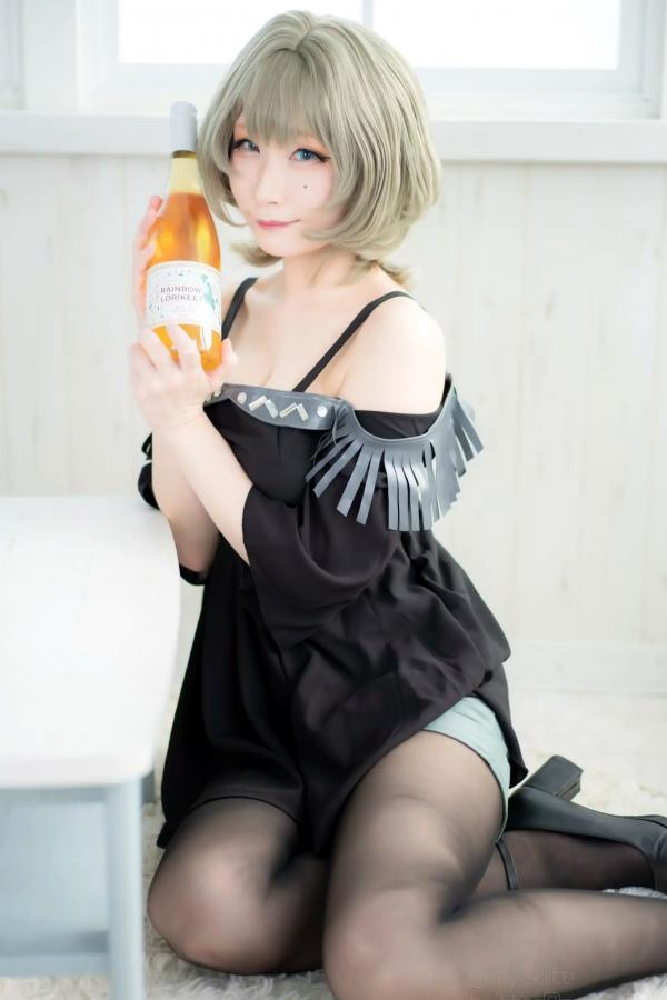    [Cosplay][my suite] Atsuki あつき - suite Blessing 角色扮演写真：清纯短发搭配黑丝蕾丝诱惑，唯美私房摄影风格第51张图片