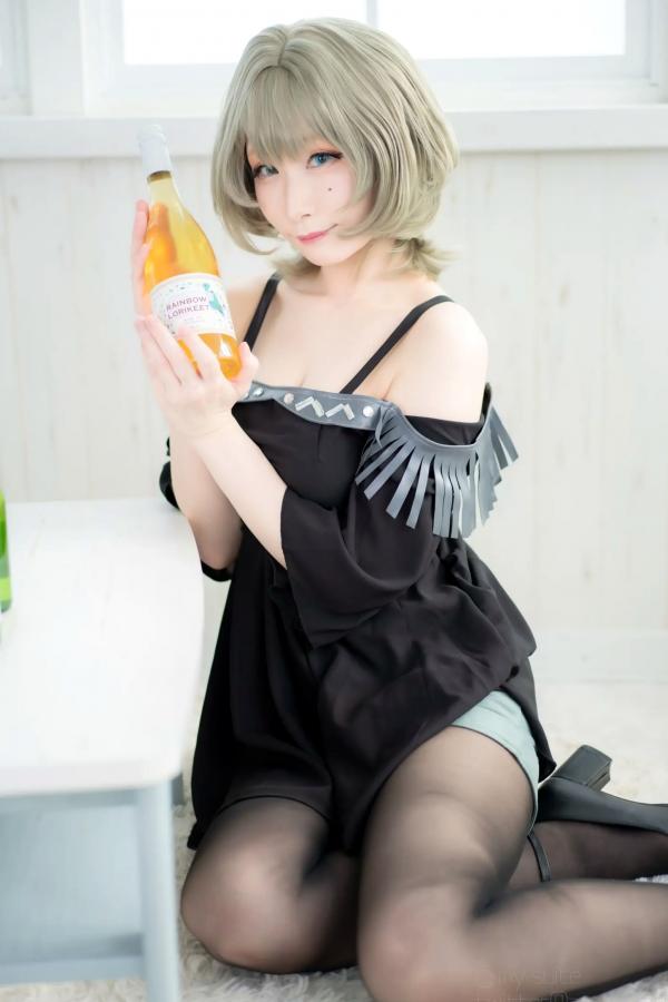    [Cosplay][my suite] Atsuki あつき - suite Blessing 角色扮演写真：清纯短发搭配黑丝蕾丝诱惑，唯美私房摄影风格第52张图片