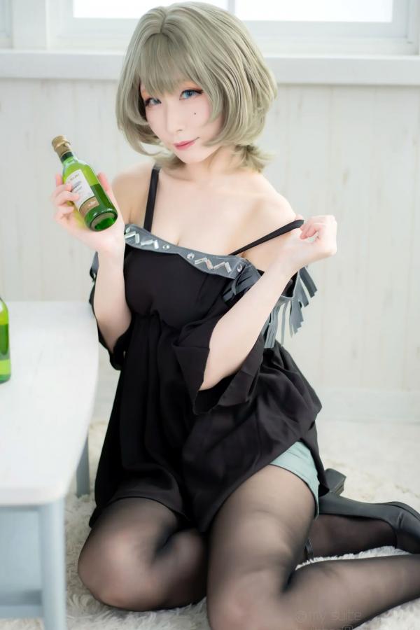    [Cosplay][my suite] Atsuki あつき - suite Blessing 角色扮演写真：清纯短发搭配黑丝蕾丝诱惑，唯美私房摄影风格第54张图片