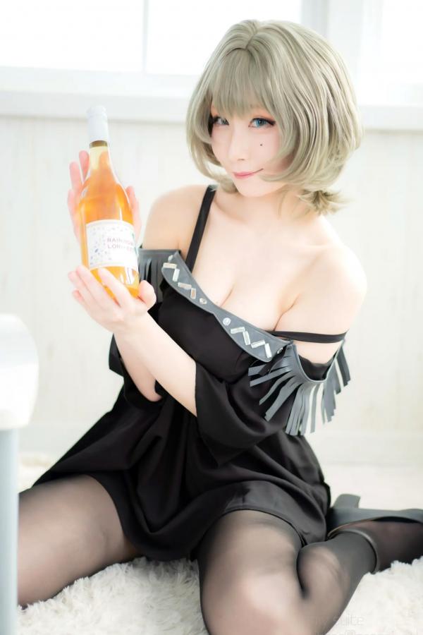    [Cosplay][my suite] Atsuki あつき - suite Blessing 角色扮演写真：清纯短发搭配黑丝蕾丝诱惑，唯美私房摄影风格第56张图片