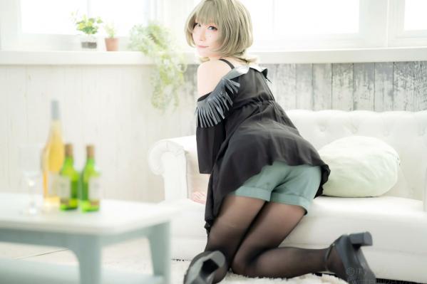    [Cosplay][my suite] Atsuki あつき - suite Blessing 角色扮演写真：清纯短发搭配黑丝蕾丝诱惑，唯美私房摄影风格第64张图片
