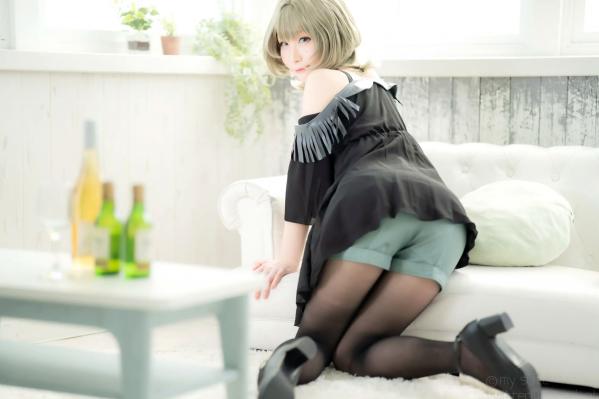    [Cosplay][my suite] Atsuki あつき - suite Blessing 角色扮演写真：清纯短发搭配黑丝蕾丝诱惑，唯美私房摄影风格第65张图片