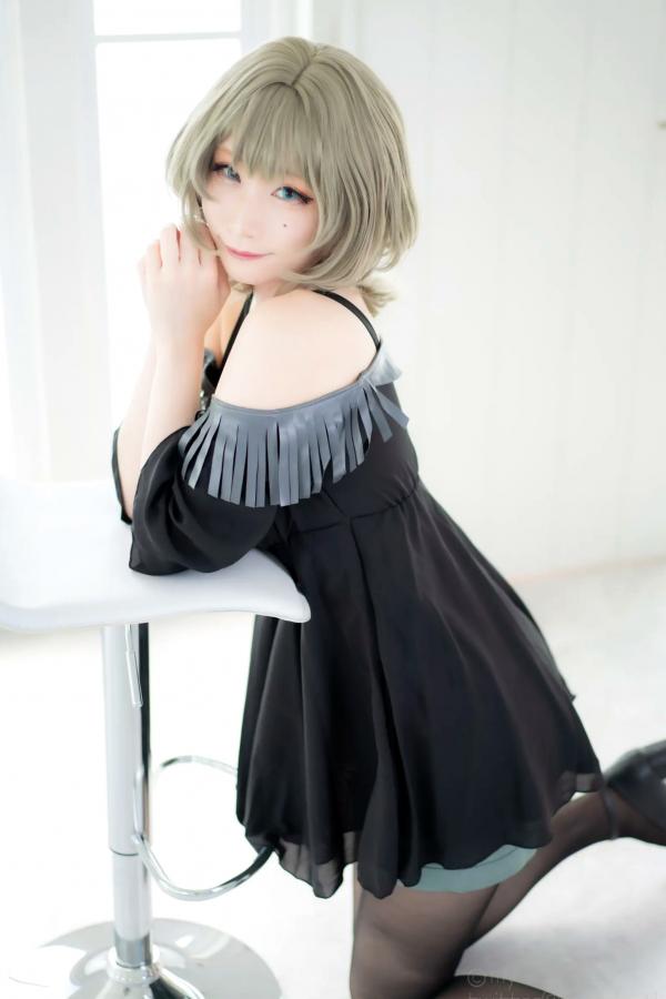    [Cosplay][my suite] Atsuki あつき - suite Blessing 角色扮演写真：清纯短发搭配黑丝蕾丝诱惑，唯美私房摄影风格第72张图片