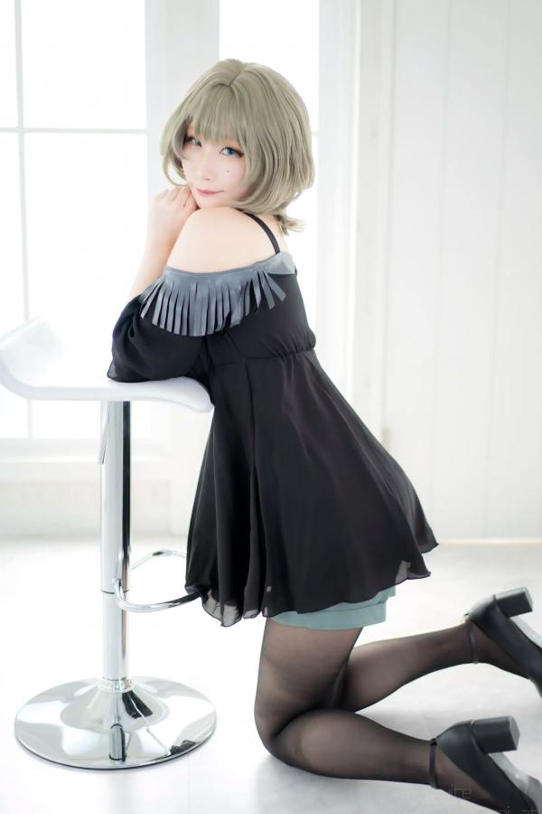    [Cosplay][my suite] Atsuki あつき - suite Blessing 角色扮演写真：清纯短发搭配黑丝蕾丝诱惑，唯美私房摄影风格第73张图片
