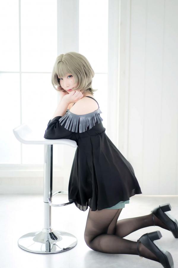    [Cosplay][my suite] Atsuki あつき - suite Blessing 角色扮演写真：清纯短发搭配黑丝蕾丝诱惑，唯美私房摄影风格第74张图片
