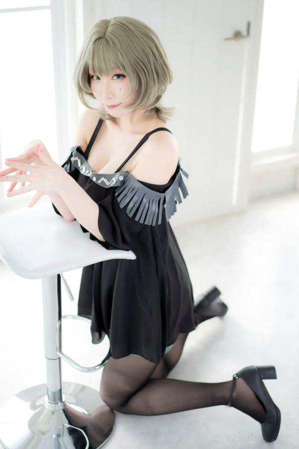   [Cosplay][my suite] Atsuki あつき - suite Blessing 角色扮演写真：清纯短发搭配黑丝蕾丝诱惑，唯美私房摄影风格第77张图片