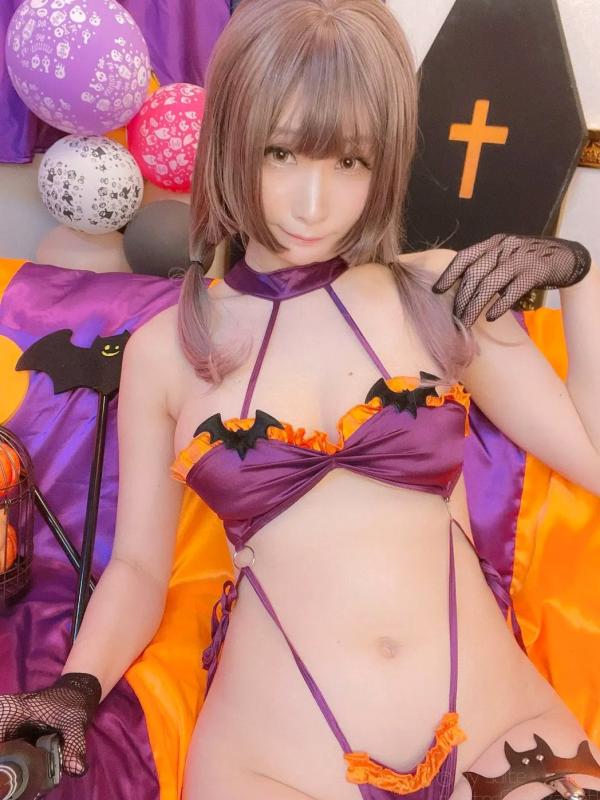    [Cosplay][my suite] Atsuki あつき 万圣节性感私房：甜美娇颜与火辣身材，制服诱惑系列写真第1张图片