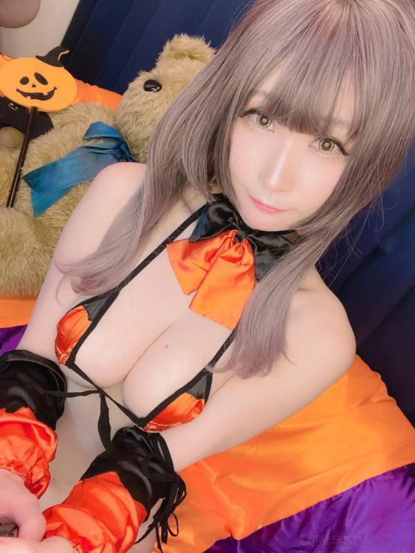    [Cosplay][my suite] Atsuki あつき 万圣节性感私房：甜美娇颜与火辣身材，制服诱惑系列写真第91张图片