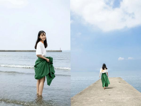    岬野まなつ - 夏季清纯夏日写真，红色比基尼与碎花长裙的灵动邂逅，官方精选写真集第8张图片
