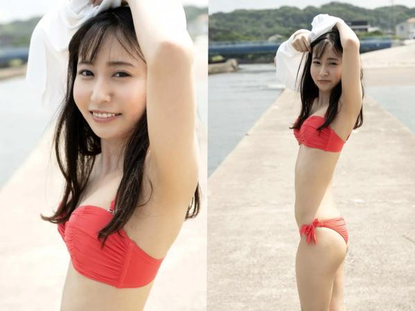    岬野まなつ - 夏季清纯夏日写真，红色比基尼与碎花长裙的灵动邂逅，官方精选写真集第13张图片
