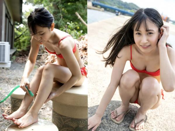    岬野まなつ - 夏季清纯夏日写真，红色比基尼与碎花长裙的灵动邂逅，官方精选写真集第16张图片