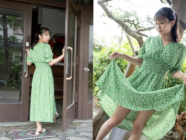    岬野まなつ - 夏季清纯夏日写真，红色比基尼与碎花长裙的灵动邂逅，官方精选写真集第28张图片