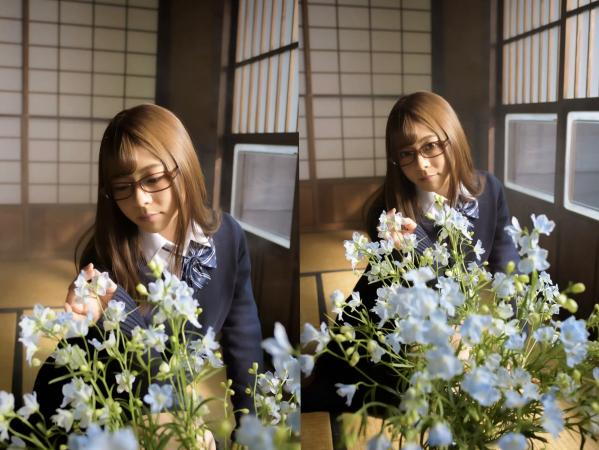    岬あずさ - 美 mikan 感：清纯校园制服户外写真与成熟知性深V诱惑，展现多面迷人魅力第10张图片