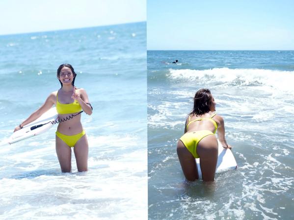    白波瀬海来 - 最高潮ビキニ：阳光海边比基尼与居家私房，尽显健康小麦色肌肤的运动性感美，元气治愈的高清写真集第8张图片
