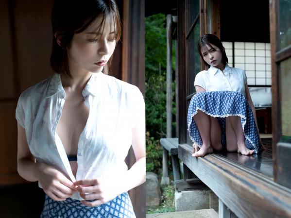    紅羽祐美 - ずるいくらいイイ女(极品和风写真，日式建筑下的性感火红连体衣诱惑)第11张图片