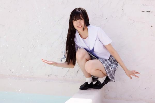    [Minisuka.tv] 大空りま (Rima Ozora) - 清纯校服少女水畔绝美写真 (Regular Gallery Set 5.01)第23张图片