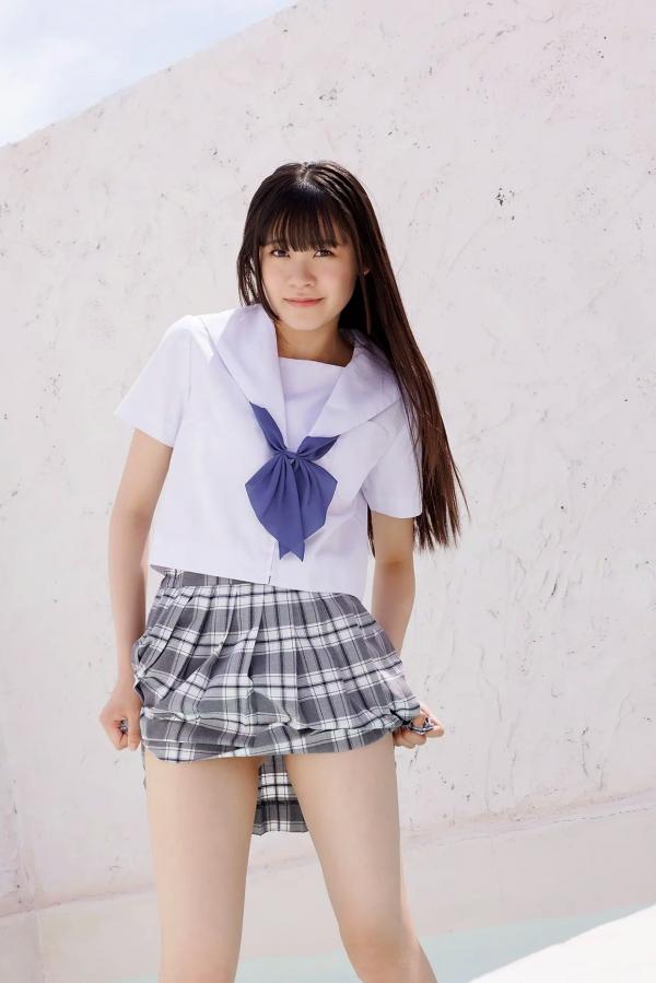    [Minisuka.tv] 大空りま (Rima Ozora) - 清纯校服少女水畔绝美写真 (Regular Gallery Set 5.01)第33张图片