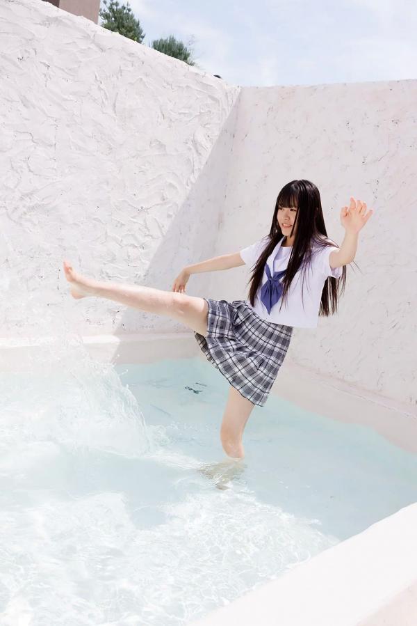    [Minisuka.tv] 大空りま (Rima Ozora) - 清纯校服少女水畔绝美写真 (Regular Gallery Set 5.01)第37张图片