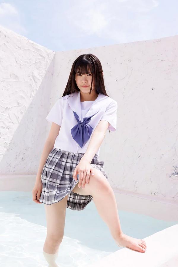    [Minisuka.tv] 大空りま (Rima Ozora) - 清纯校服少女水畔绝美写真 (Regular Gallery Set 5.01)第42张图片