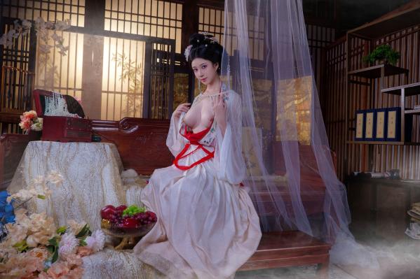 年年Nnian 年年  年年Nnian-广寒宫古风私房，绝美汉服造型尽显东方古典诱惑，大尺度唯美艺术写真第73张图片