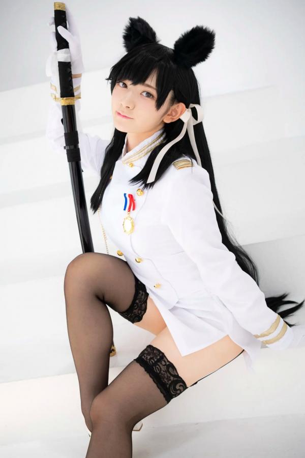   (Cosplay) 樱井Sakurai爱宕cos重现：猫耳制服少女手持长刀，极致黑丝诱惑，带你感受心动お仕置き时刻第20张图片