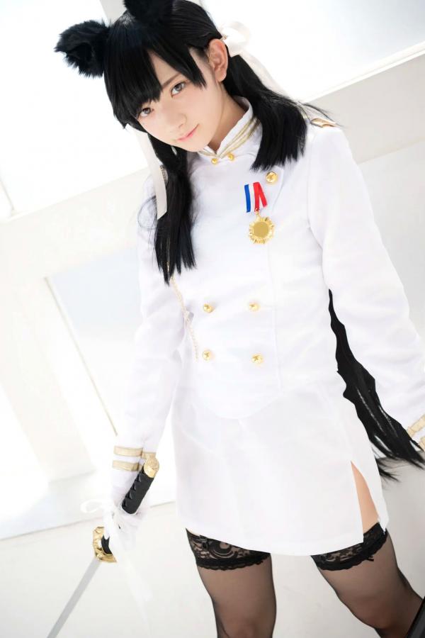    (Cosplay) 樱井Sakurai爱宕cos重现：猫耳制服少女手持长刀，极致黑丝诱惑，带你感受心动お仕置き时刻第39张图片