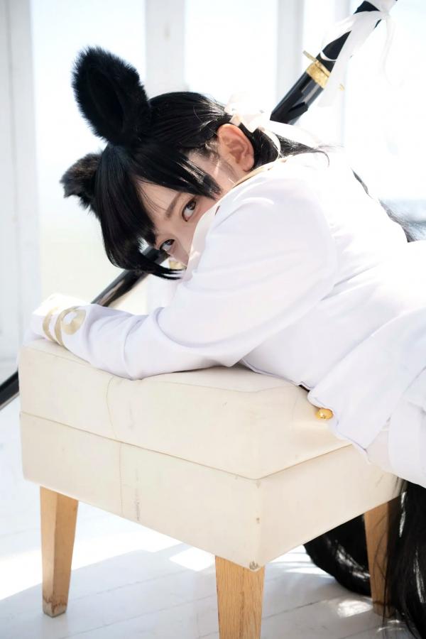    (Cosplay) 樱井Sakurai爱宕cos重现：猫耳制服少女手持长刀，极致黑丝诱惑，带你感受心动お仕置き时刻第60张图片
