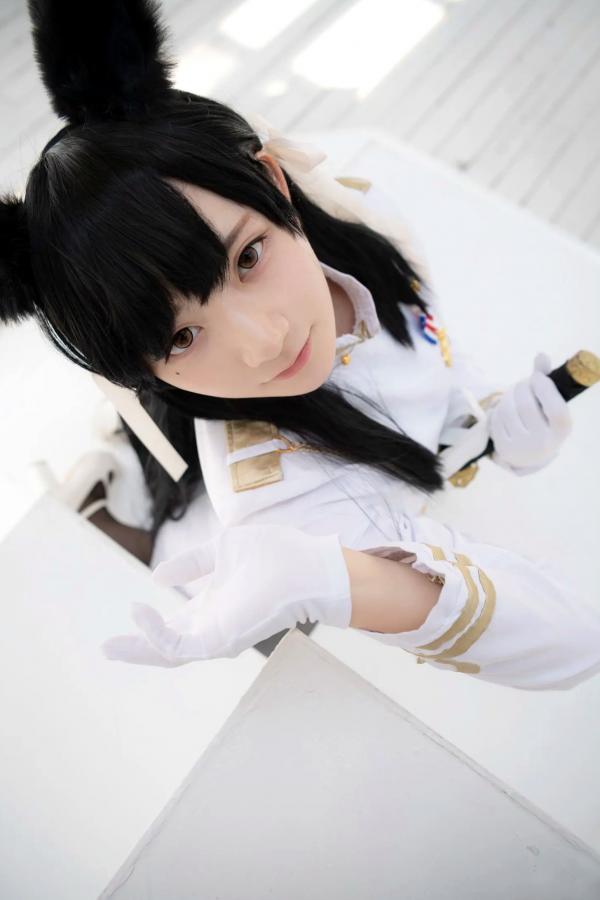    (Cosplay) 樱井Sakurai爱宕cos重现：猫耳制服少女手持长刀，极致黑丝诱惑，带你感受心动お仕置き时刻第75张图片