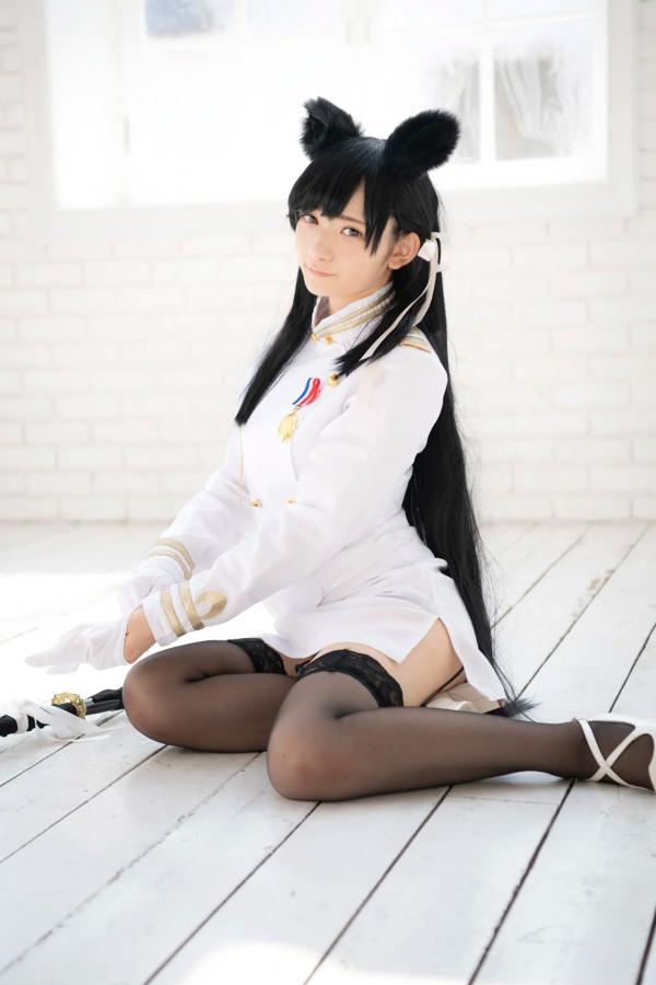   (Cosplay) 樱井Sakurai爱宕cos重现：猫耳制服少女手持长刀，极致黑丝诱惑，带你感受心动お仕置き时刻第82张图片