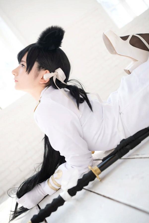    (Cosplay) 樱井Sakurai爱宕cos重现：猫耳制服少女手持长刀，极致黑丝诱惑，带你感受心动お仕置き时刻第100张图片