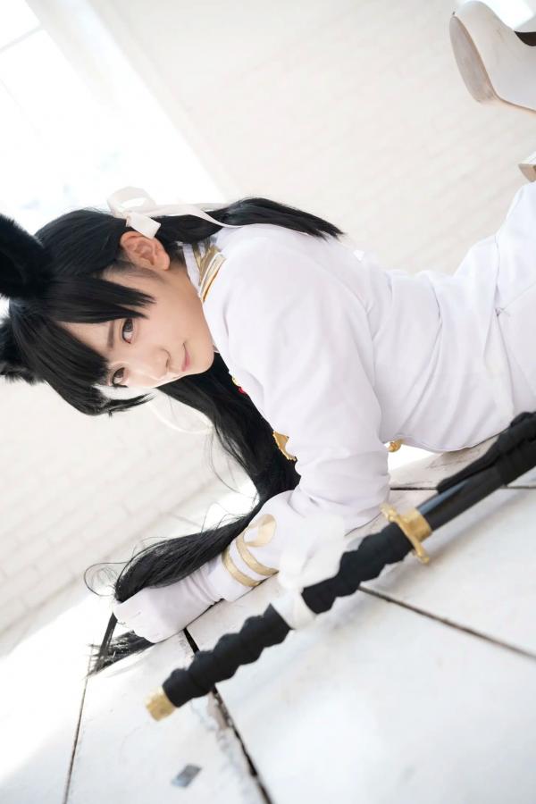    (Cosplay) 樱井Sakurai爱宕cos重现：猫耳制服少女手持长刀，极致黑丝诱惑，带你感受心动お仕置き时刻第101张图片