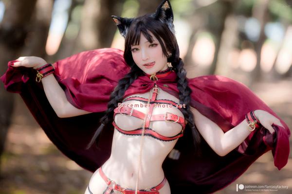    Fantasy-Factory-小丁Ding-2021年12月精选私房-圣诞驯鹿Cosplay与执剑女仆制服诱惑预览第8张图片