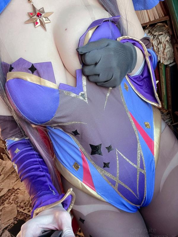    [Cosplay][my suite] Atsuki あつき - 原神莫娜性感Cosplay，极致身材还原角色女神写真集第38张图片