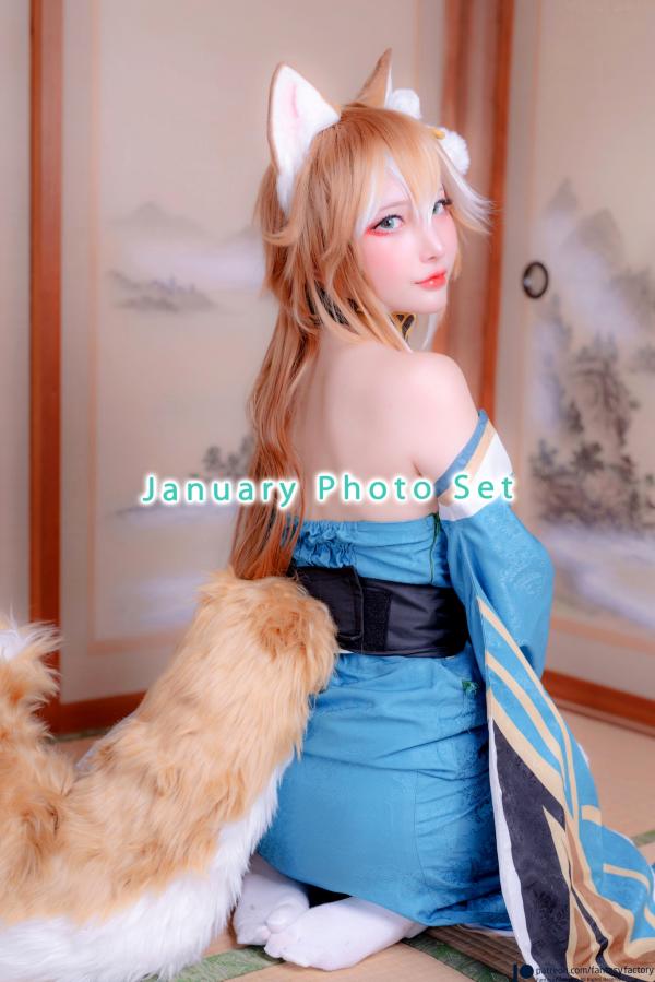    Fantasy-Factory小丁Ding 2023年1月写真系列：绝美狐仙Cosplay与极致束缚诱惑第2张图片
