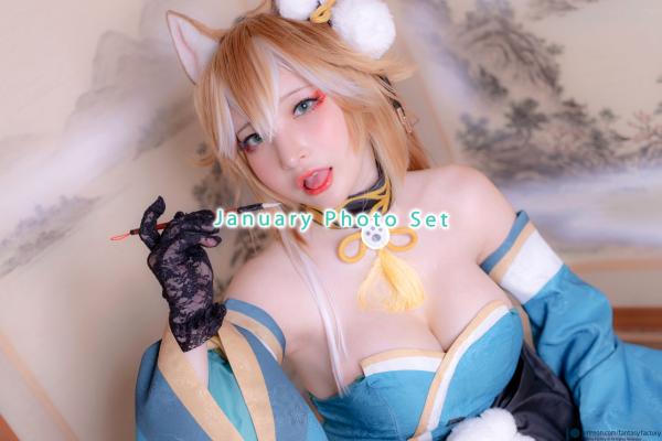    Fantasy-Factory小丁Ding 2023年1月写真系列：绝美狐仙Cosplay与极致束缚诱惑第3张图片