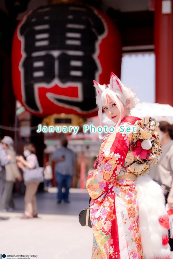    Fantasy-Factory小丁Ding 2023年1月写真系列：绝美狐仙Cosplay与极致束缚诱惑第13张图片