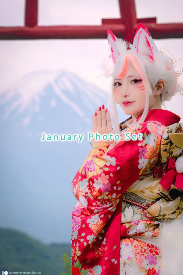    Fantasy-Factory小丁Ding 2023年1月写真系列：绝美狐仙Cosplay与极致束缚诱惑第15张图片