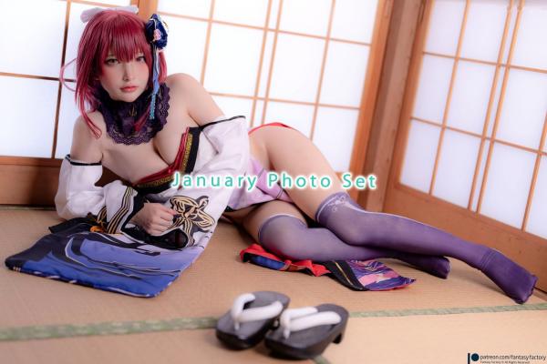    Fantasy-Factory小丁Ding 2023年1月写真系列：绝美狐仙Cosplay与极致束缚诱惑第21张图片