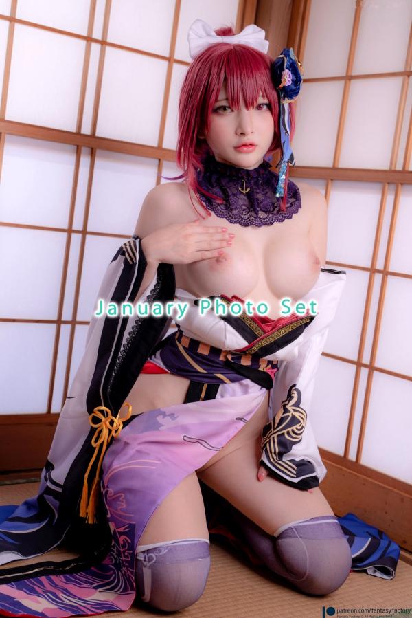    Fantasy-Factory小丁Ding 2023年1月写真系列：绝美狐仙Cosplay与极致束缚诱惑第24张图片