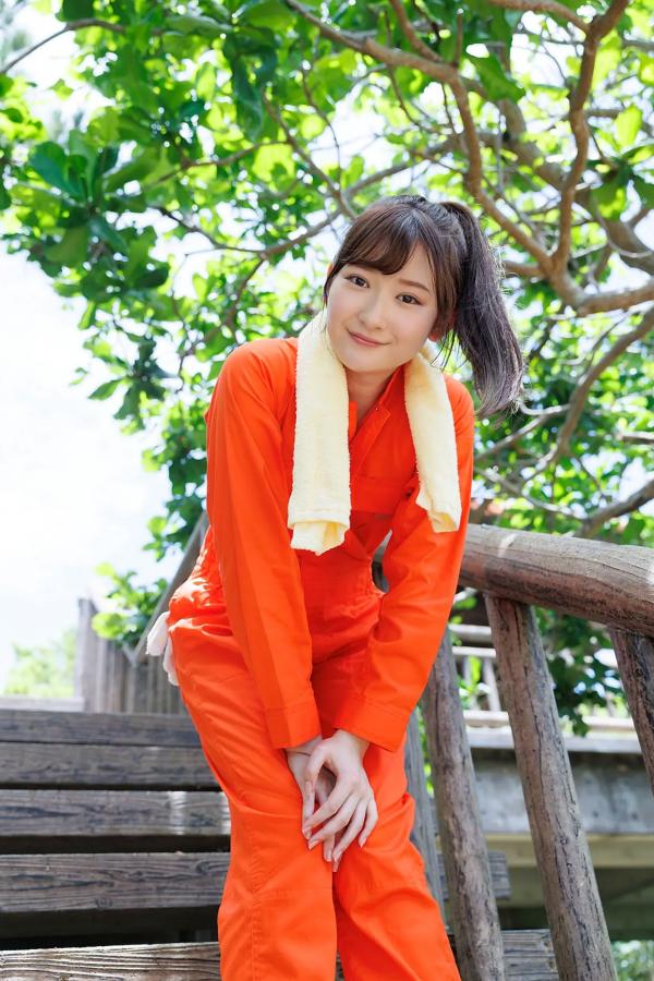    [Minisuka.tv] 近藤あさみ (Asami Kondou) - 户外工装造型，清纯笑容与性感蕾丝比基尼的治愈系福利第4张图片