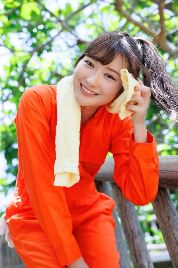    [Minisuka.tv] 近藤あさみ (Asami Kondou) - 户外工装造型，清纯笑容与性感蕾丝比基尼的治愈系福利第6张图片