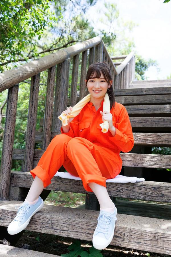    [Minisuka.tv] 近藤あさみ (Asami Kondou) - 户外工装造型，清纯笑容与性感蕾丝比基尼的治愈系福利第12张图片