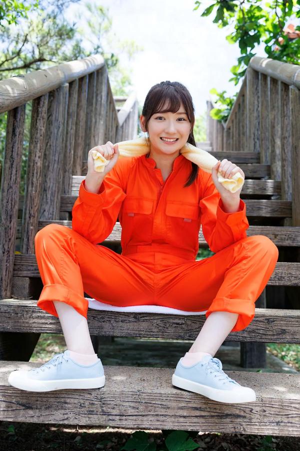    [Minisuka.tv] 近藤あさみ (Asami Kondou) - 户外工装造型，清纯笑容与性感蕾丝比基尼的治愈系福利第14张图片
