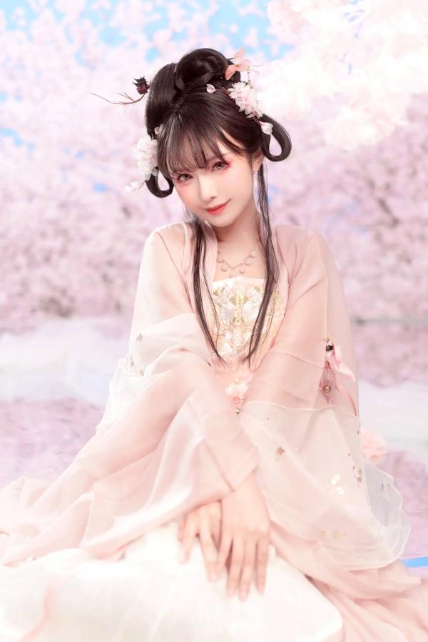    Shika小鹿鹿 - 汉服写真 | 樱花树下古风唯美少女，打造清纯灵动仙气大片第11张图片