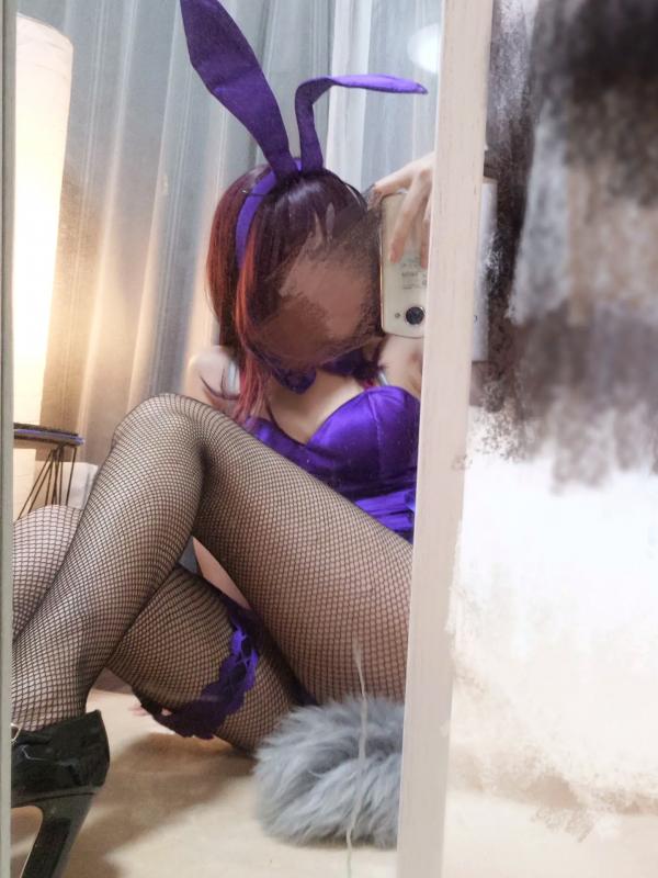    切切celia - FGO斯卡哈兔女郎Cosplay私房镜面自拍，身材火辣性感诱惑合集第10张图片