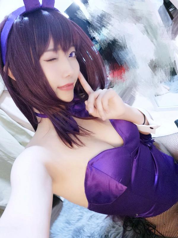    切切celia - FGO斯卡哈兔女郎Cosplay私房镜面自拍，身材火辣性感诱惑合集第16张图片