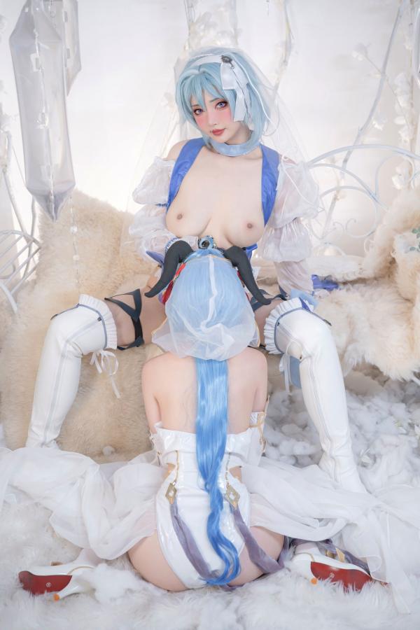    爆机少女喵小吉-12月T3-双子：最强冰雪组合，梦幻角色扮演cosplay冷艳女王极致私房写真第43张图片